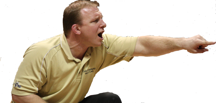 Daryl Weber coaching from the corner, pointing